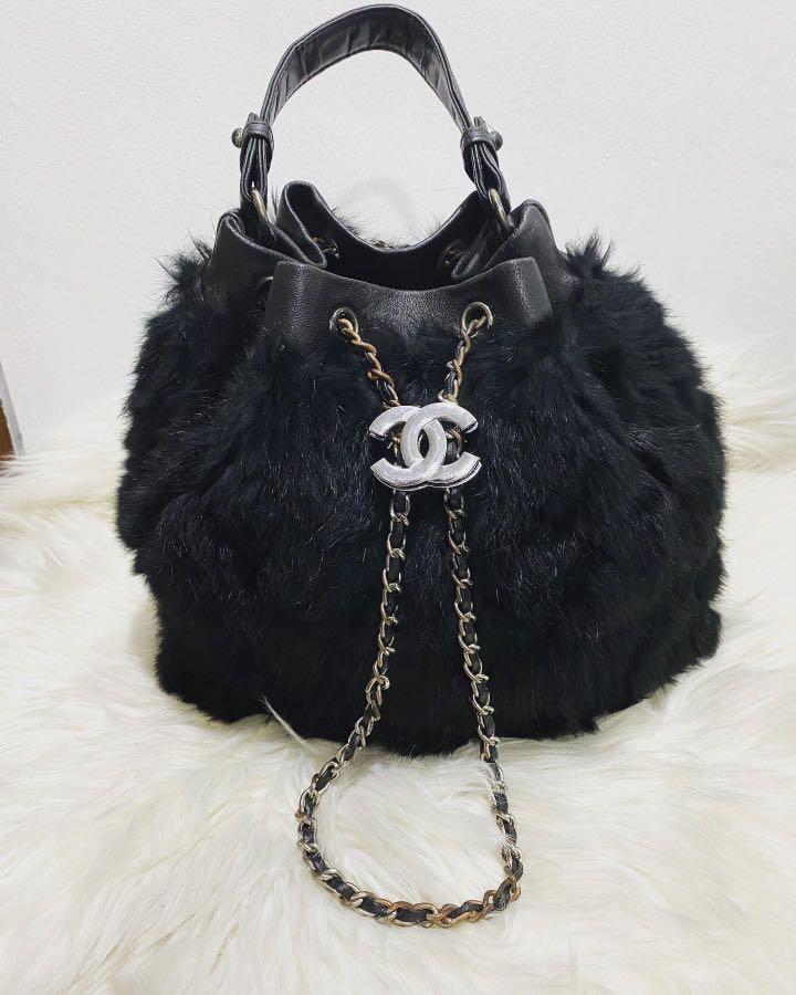Chanel rabbit clearance fur bag