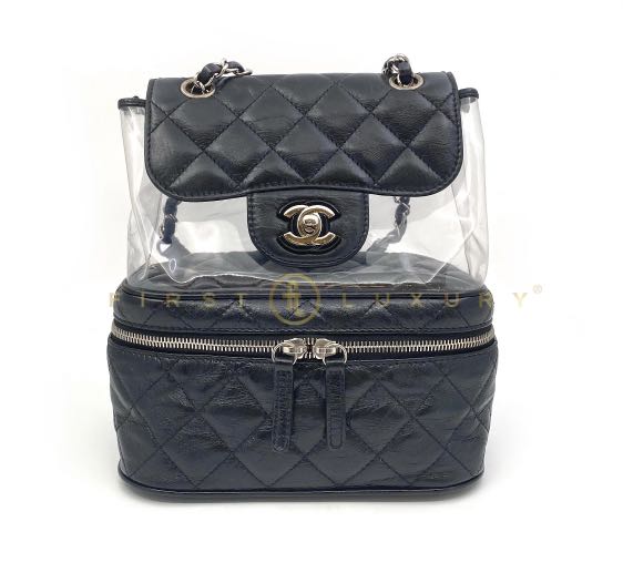 Chanel Transparent Vanity Flap Backpack, Bragmybag