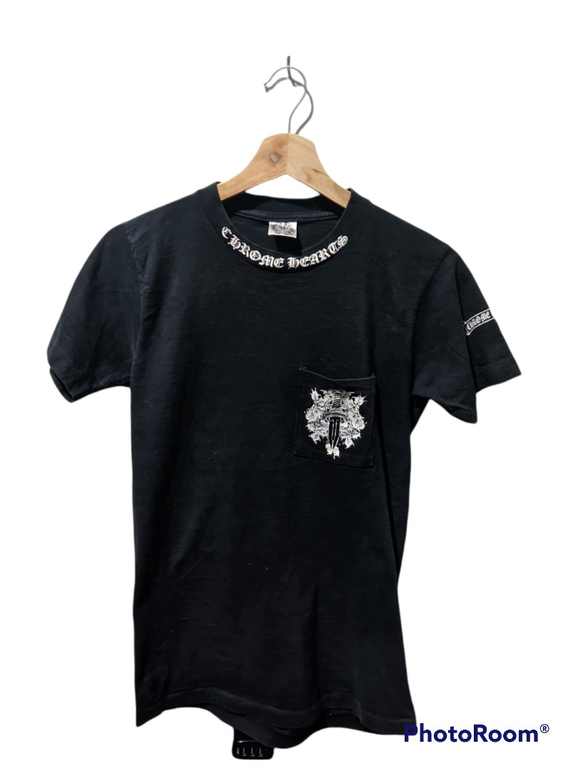 chrome hearts collar t shirt