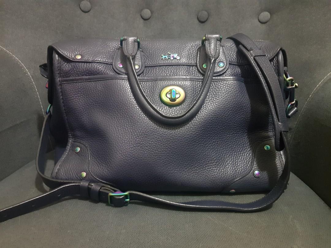 Coach Oil Slick Rhyder Satchel