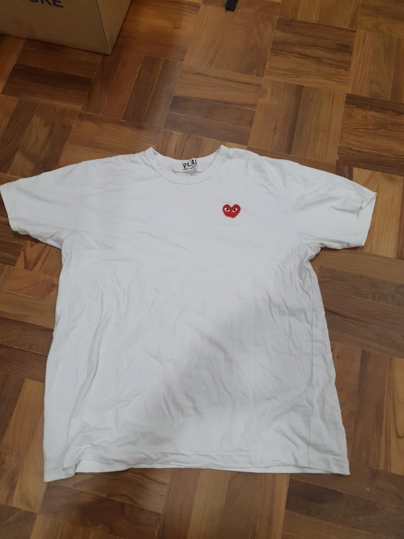 Cdg tee white top