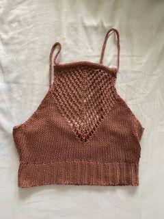 Crochet Top - Old Rose