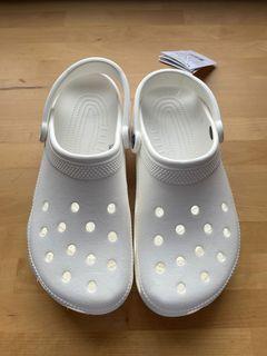dirty white crocs