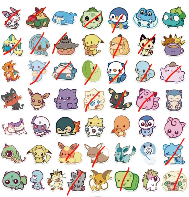 Stickers pokemon hot sale