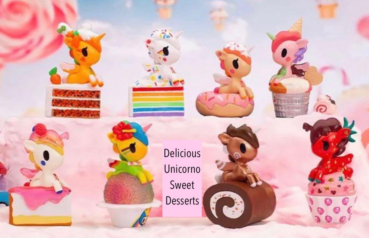 Delicious Unicorno Tokidoki Sweet Desserts Series Blindbox Toy, Hobbies