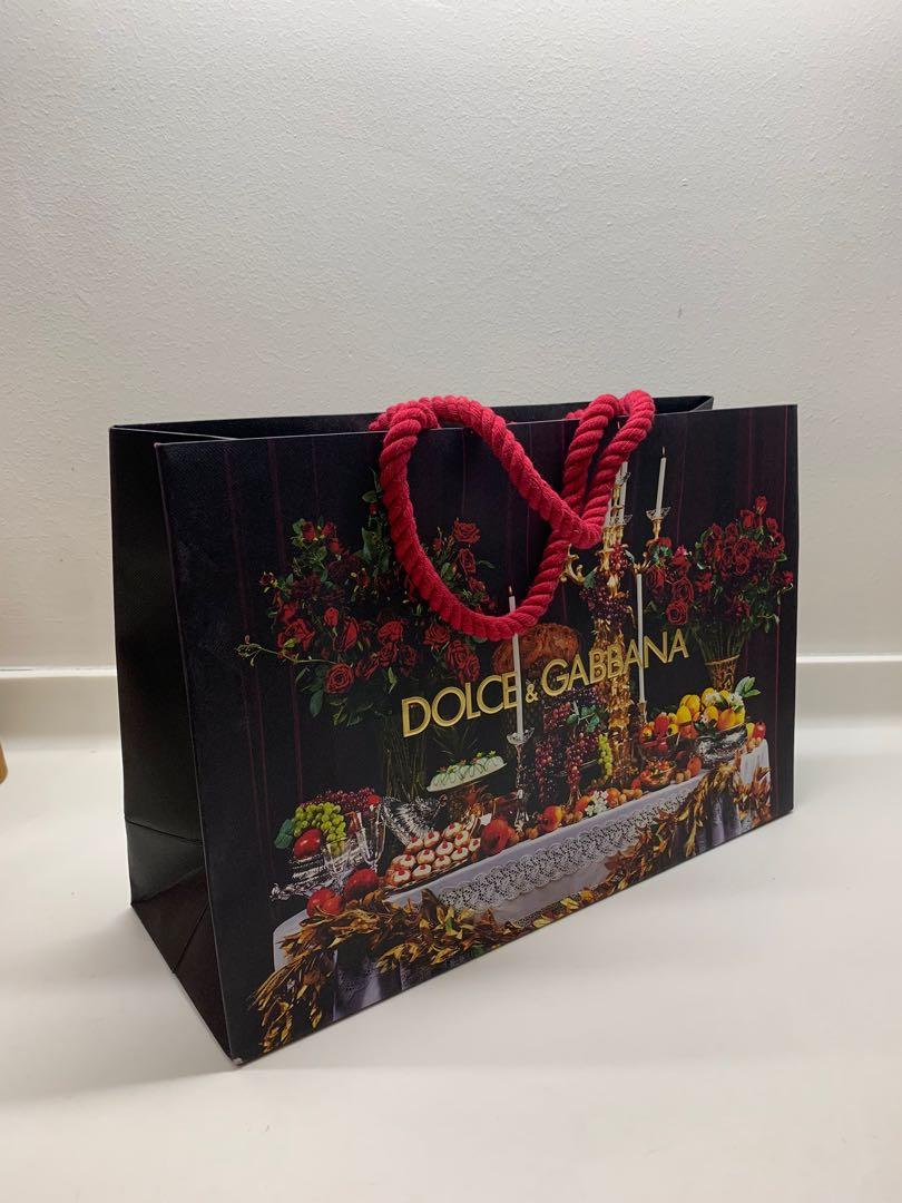 Dolce & Gabbana paper bag (M), Luxury, Accessories on Carousell