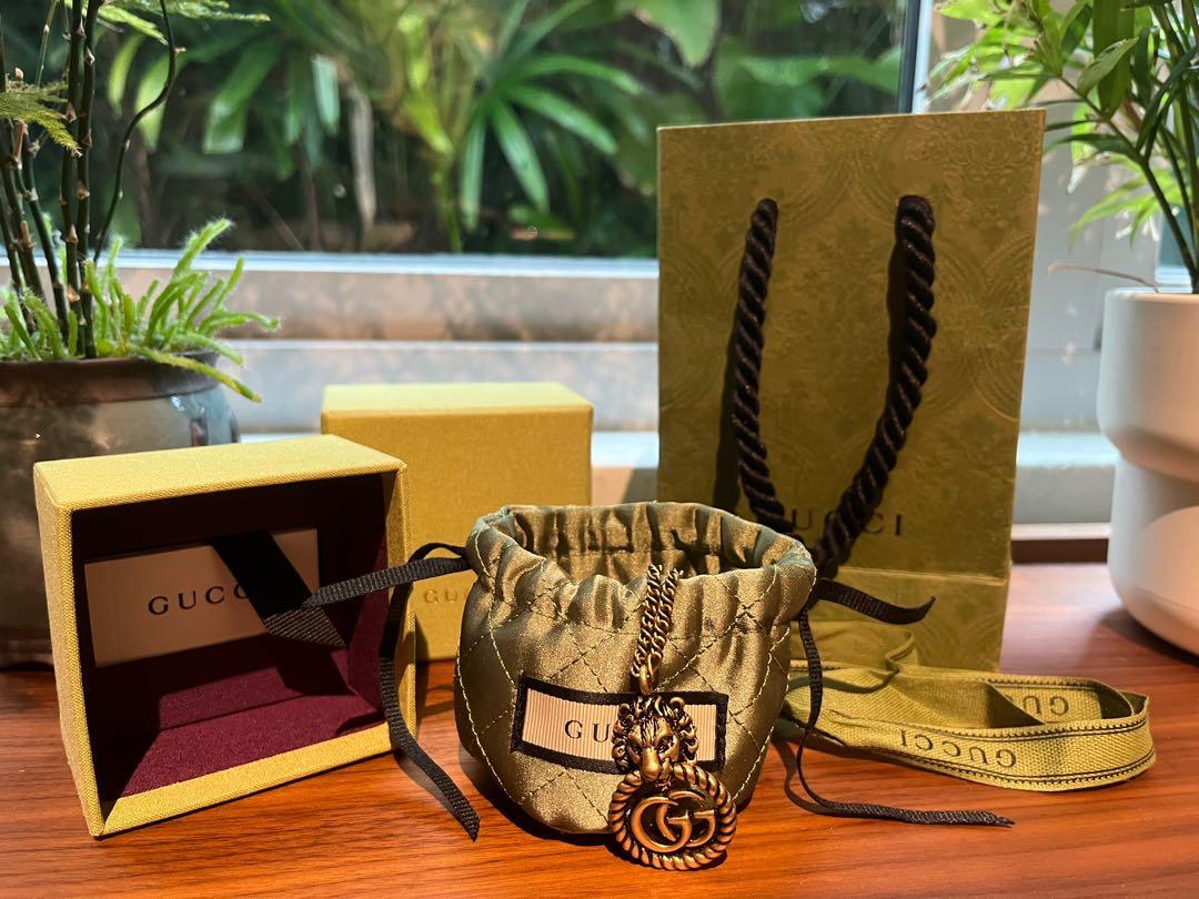 Gucci lion store head bag