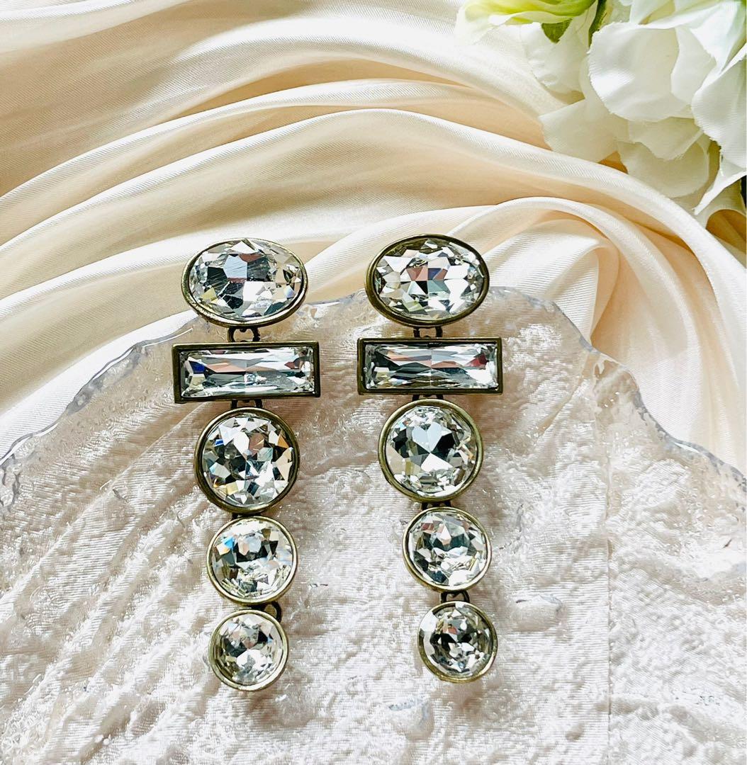 Heidi Daus Whiplash Earrings Clear Women s Fashion Jewelry