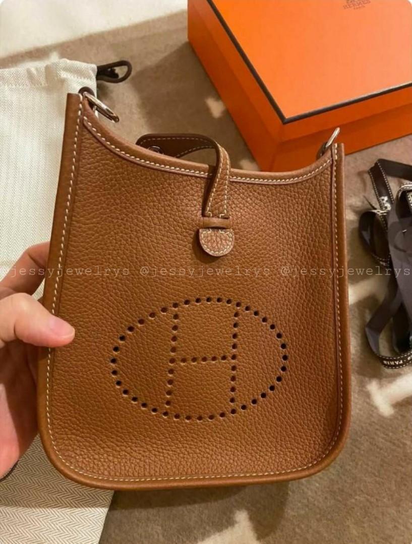 Evelyn Bag Mini Tan Gold Women s Fashion Bags Wallets