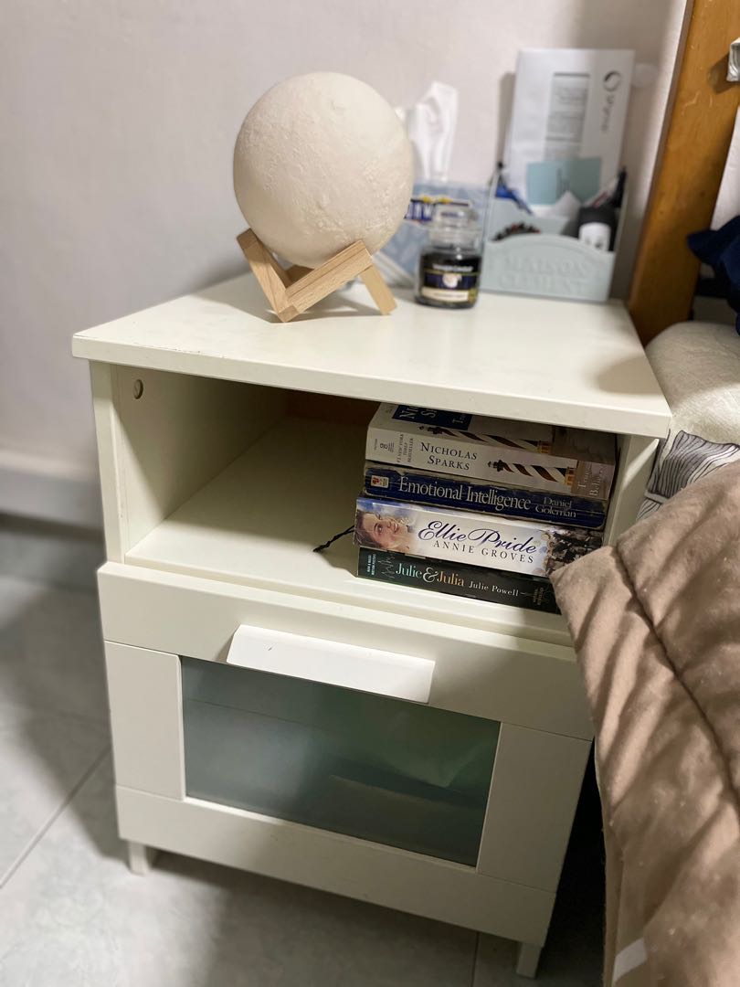 IKEA BRIMNES bedside table, Furniture & Home Living, Furniture, Tables