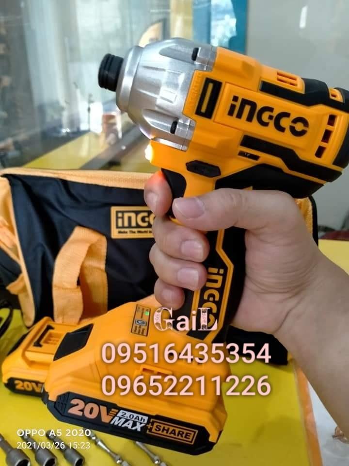 INGCO 20V Liion Cordless Impact Driver, Brushless Motor (CIRLI2002