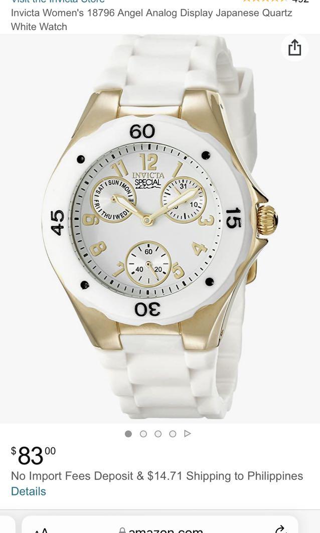 Invicta women s best sale white watch