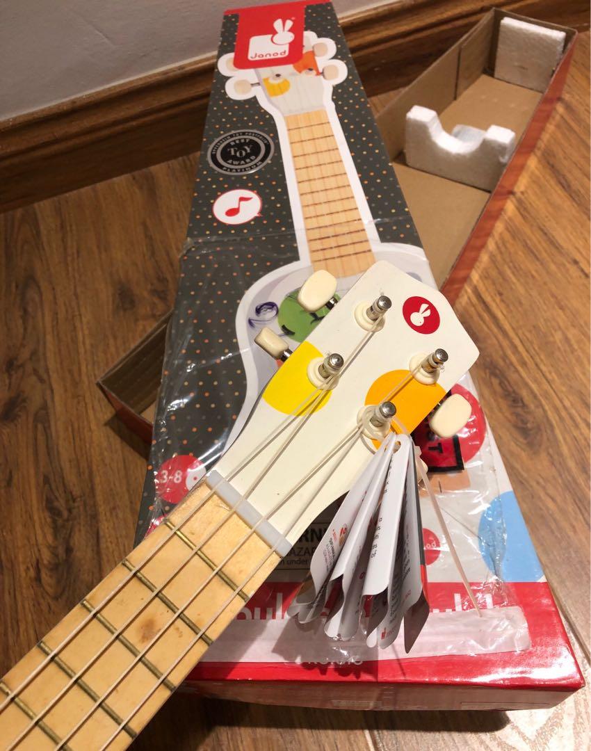 Janod Ukelele / Kids Guitar ( Not Hape, Little Tikes, Fisher Price Vtech,  Leapfrog, Step2, Melissa & Doug), Hobbies & Toys, Music & Media, Musical  Instruments on Carousell