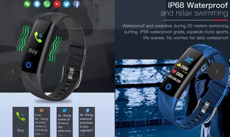 JYouPro Color Smart Fitness Tracker 0.96inch w BP BO HR Heart