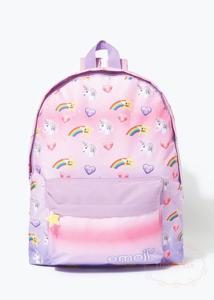 Kids Unicorn Emoji Backpack