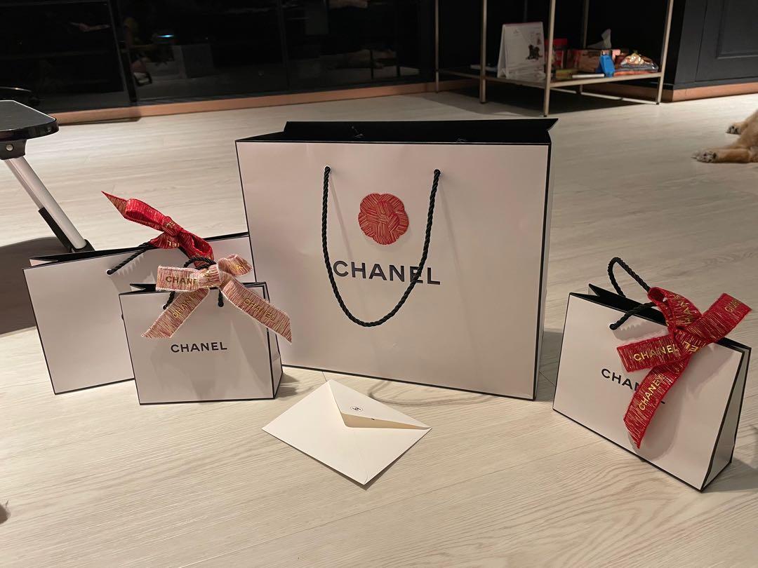 CHANEL 9 x 6 x 2.5" Small Shopping Bag Gift Tote Paper Bag