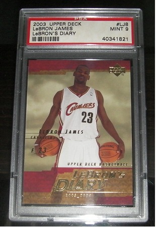 Lebron James PSA 9 MINT Upper Deck Lebron s Diary NBA Rookie Card