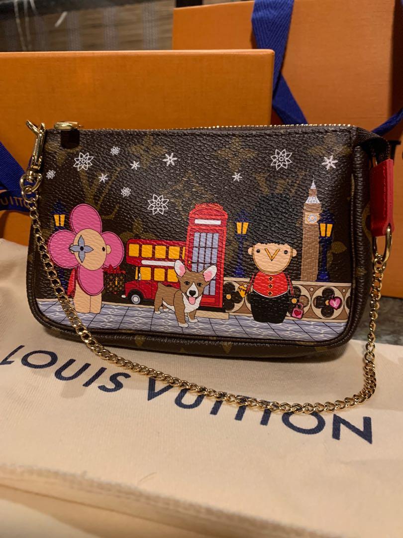 Louis Vuitton Mini Pochette Accessoires Christmas Vivienne in London 2021  Limited Edition Bag - Luxury Reborn