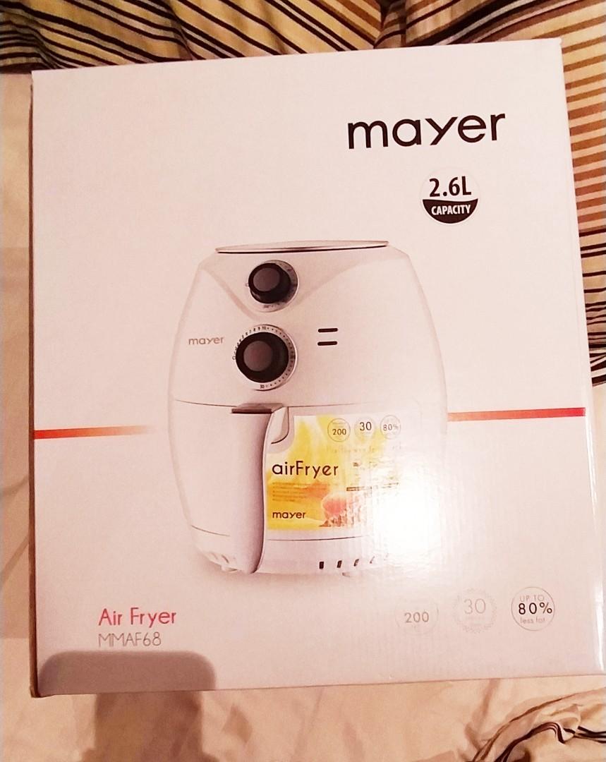 MAYER Air Fryer 2.6l (White), TV & Home Appliances, Kitchen Appliances