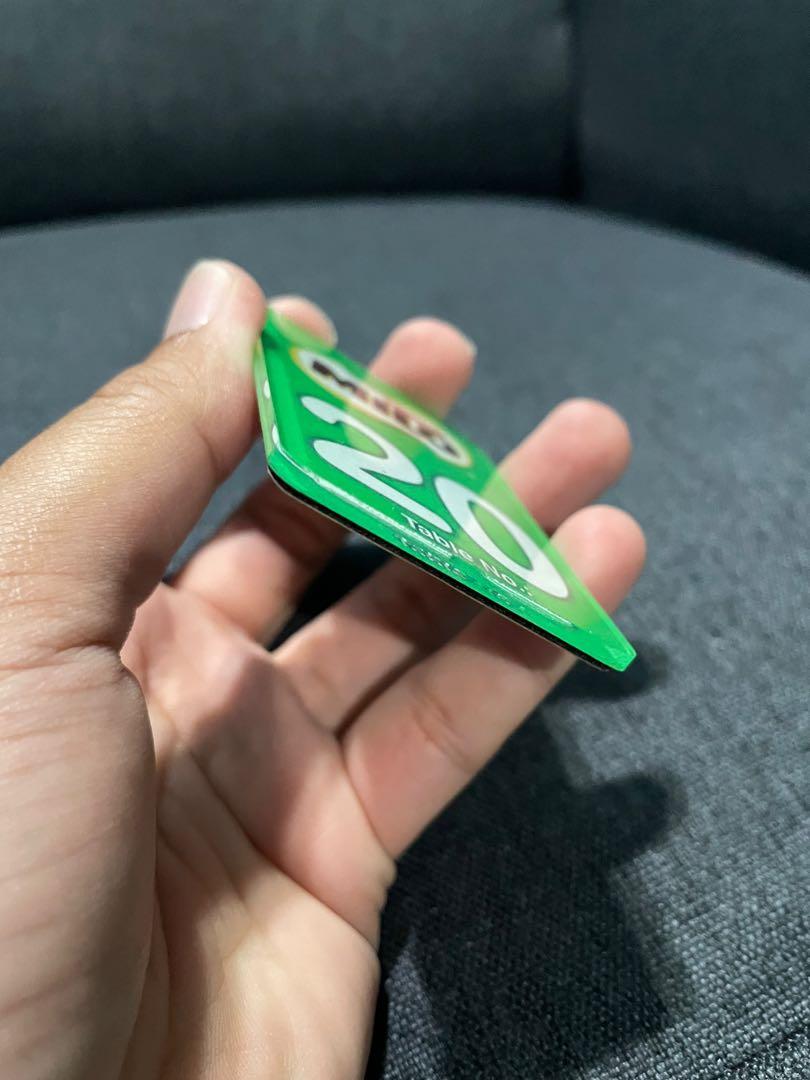 Milo .. Nombor untuk meja makan kedai, Antiques, Vintage Collectibles