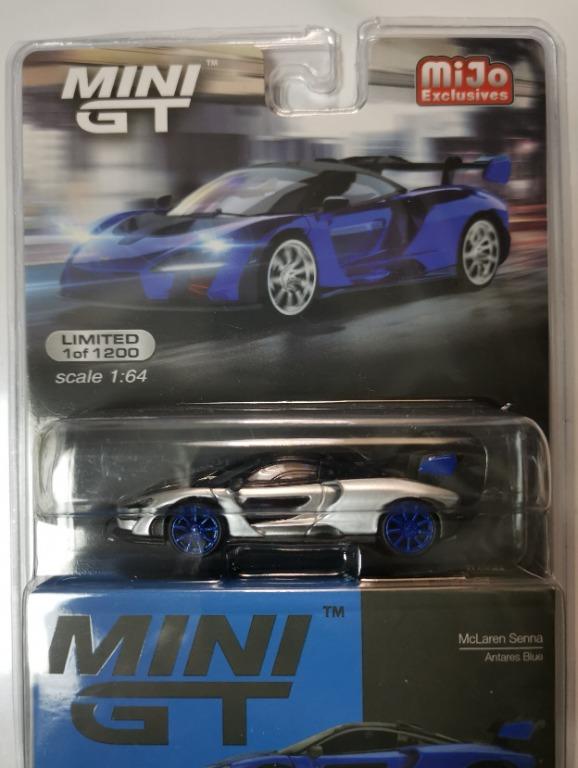 MINI GT 232 chase Mclaren Senna Antares Blue, 興趣及遊戲
