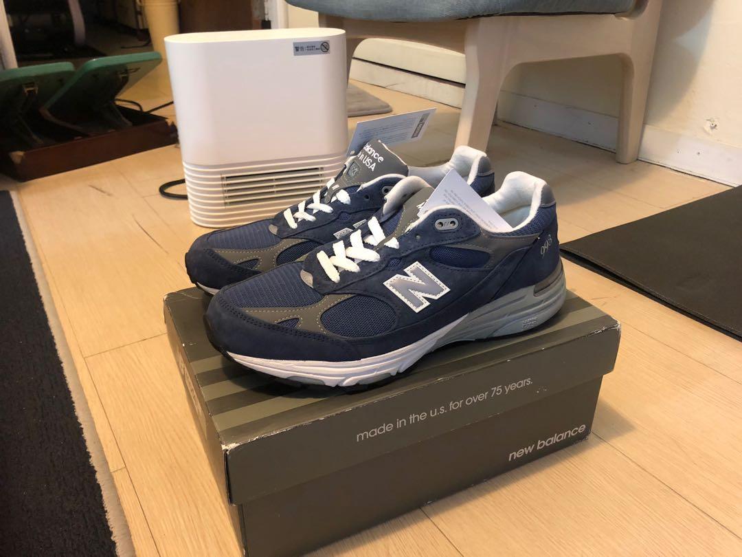 new balance 993 麂皮海軍藍/ NB MR993VI US10.5 2E寬楦