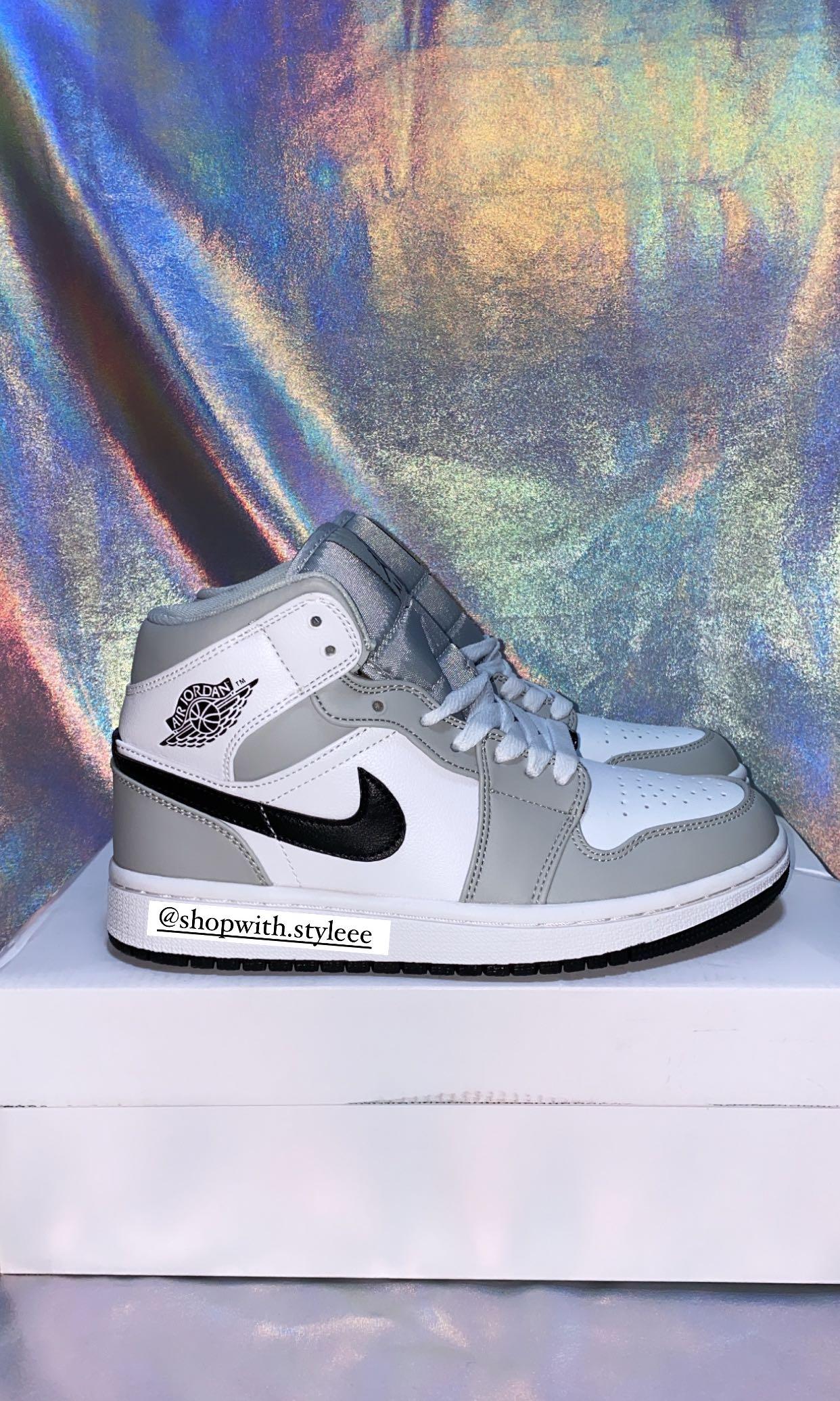 Nike Air Jordan 1 Mid Light Smoke Grey