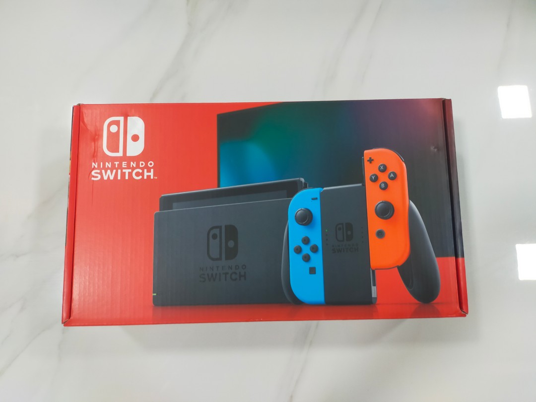 Nintendo Switch Neon V2 Console, Video Gaming, Video Game Consoles, Nintendo on Carousell