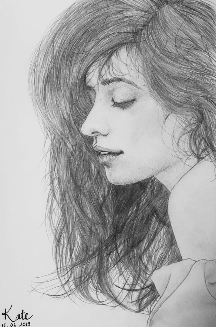 [Original Artwork] Camila Cabello portrait black pencil drawing ...