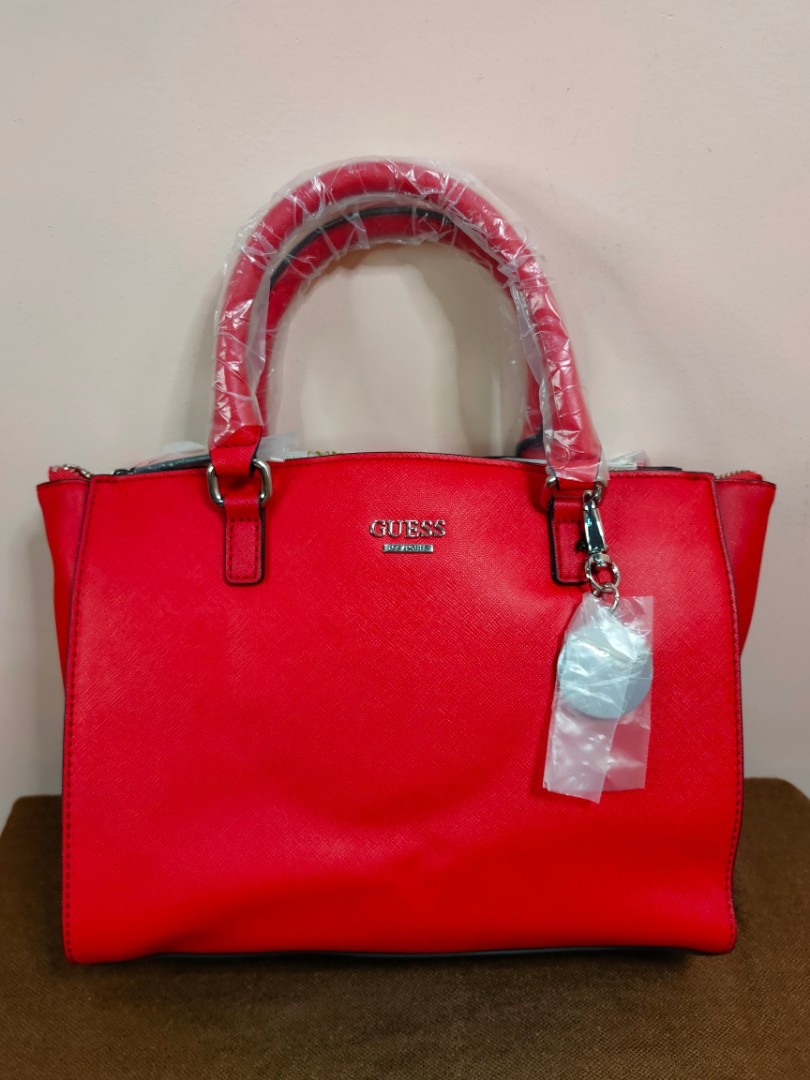 Original Guess Bag JANAYE (rouge red), Women's Fashion, Bags & Wallets