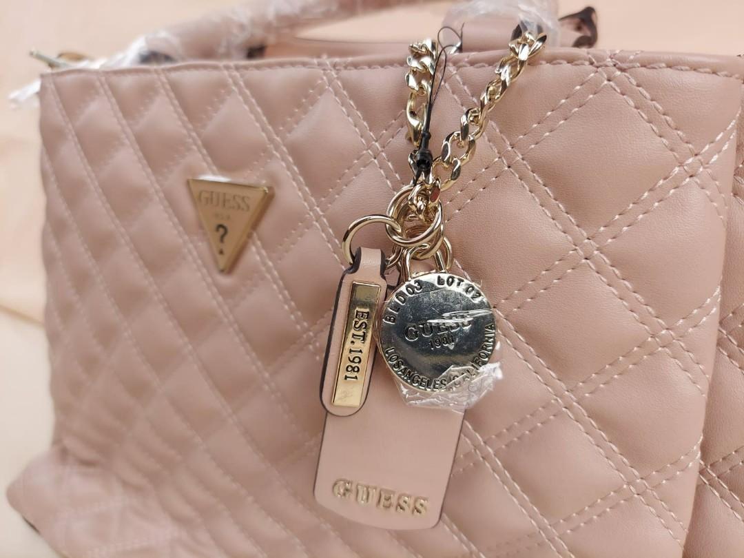 GUESS Regilla Girlfriend PU Zipper Closure Women's Casual Satchel Bag