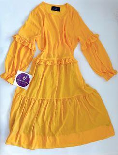 Plus size Yellow Dress