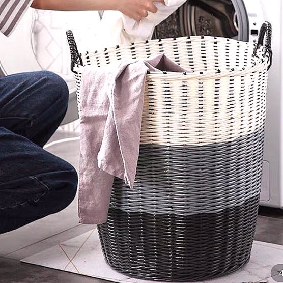 Plastic Woven huge laundry basket, Furniture & Home Living, Home