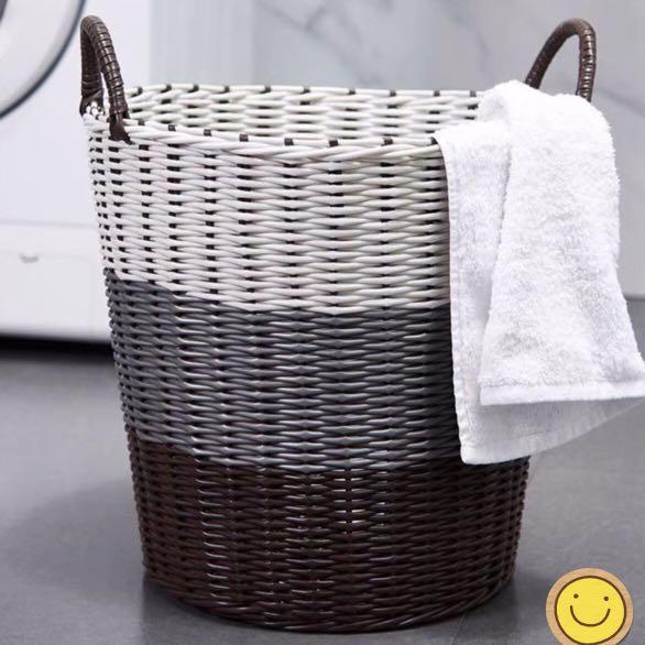 Plastic Woven huge laundry basket, Furniture & Home Living, Home