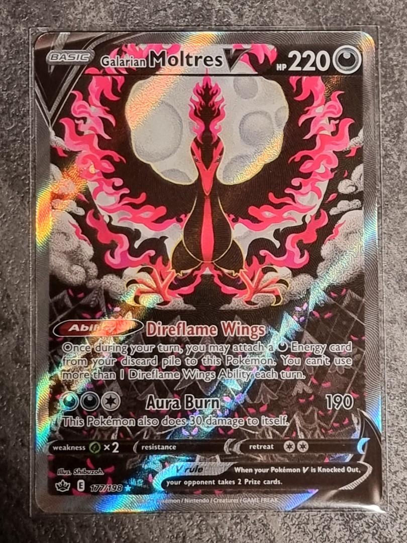 Galarian Moltres V - Chilling Reign Pokémon card 177/198
