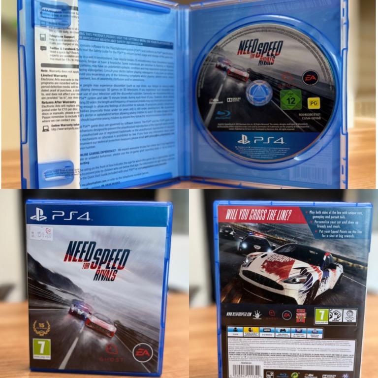 Need for Speed Rivals PS4 Disc, Video Gaming, Video Games, PlayStation on  Carousell