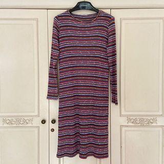 Pull & Bear Knitted Long Dress (dress panjang knit)