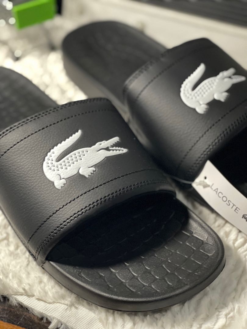 Rare size 14, LACOSTE men's slides, Men 