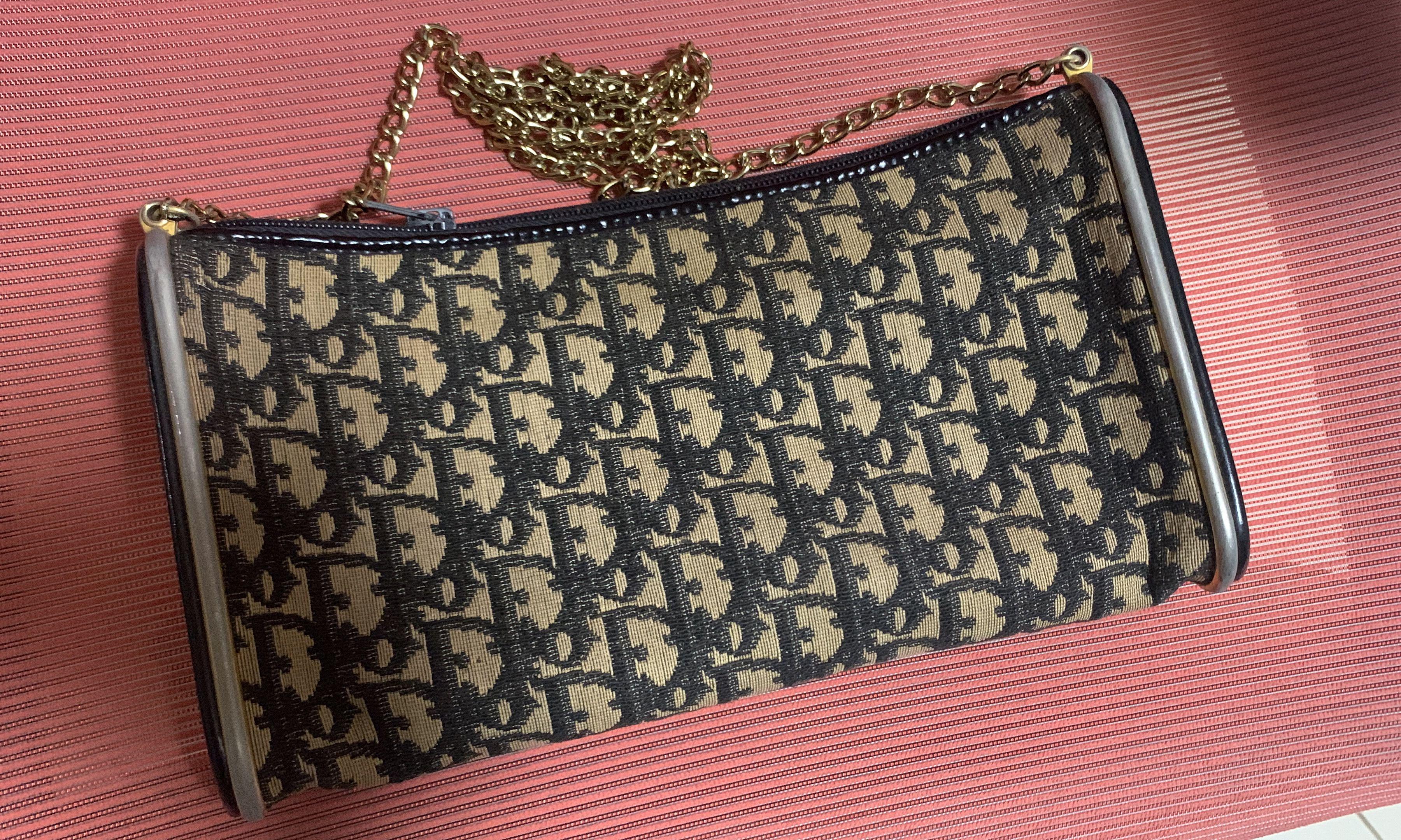 RARE Vintage Dior Monogram Cloth Shoulder bag Handbag