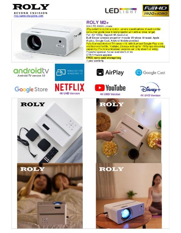 Roly M2+, TV & Home Appliances, TV & Entertainment, Projectors on Carousell