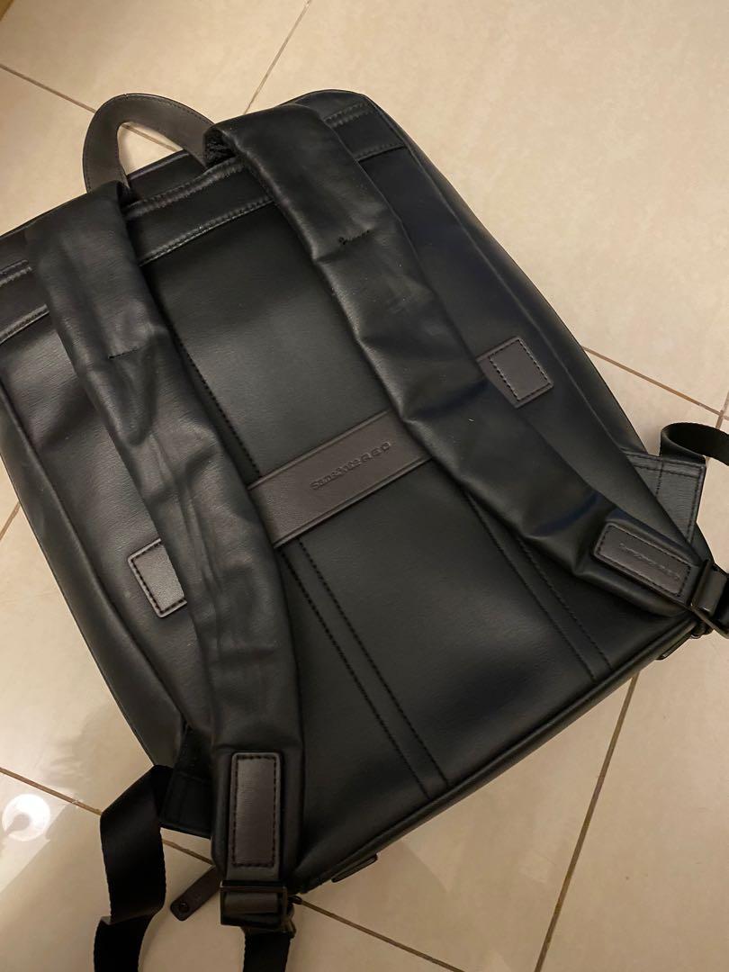 Samsonite Red Leather Backpack