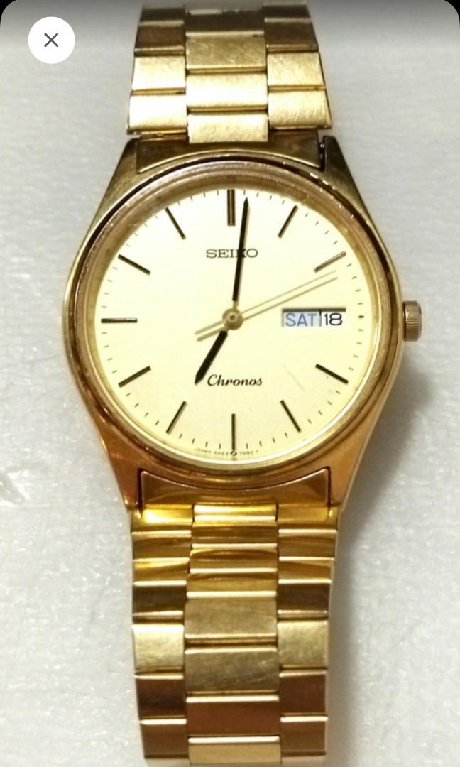 SEIKO chronos gold