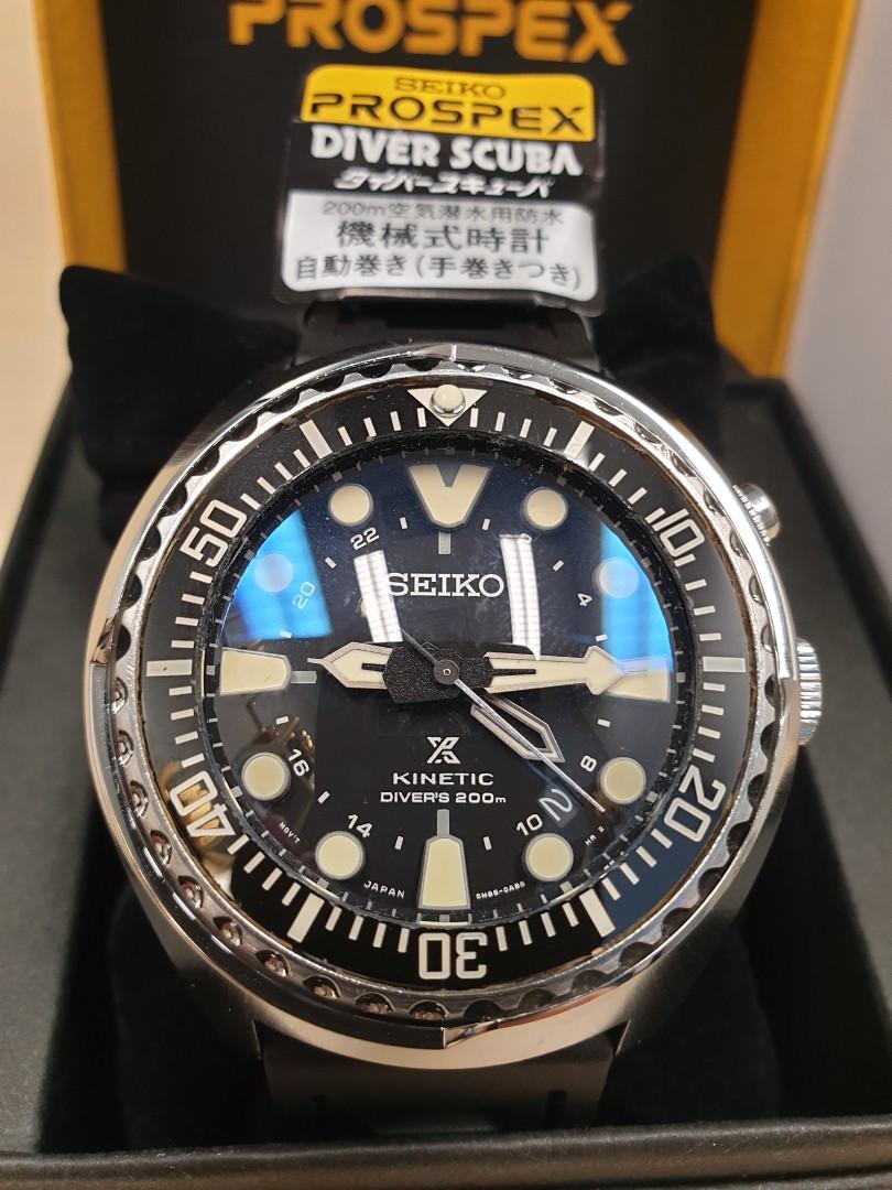 Seiko Prospex Kinetic Air Diver 5M85-0AB0 48mm @S$, Luxury, Watches  on Carousell