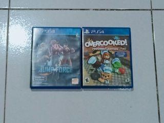 (SET) WTS/LFB PS4 Jump Force + Overcooked game disks.