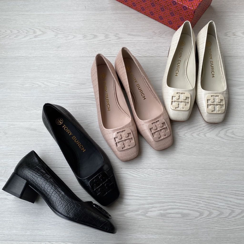 tory burch low heel pumps
