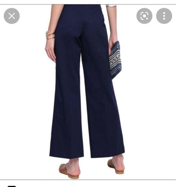 Tory Burch Casual Pants Trousers Navy Blue size 6, Women's Fashion,  Bottoms, Other Bottoms on Carousell