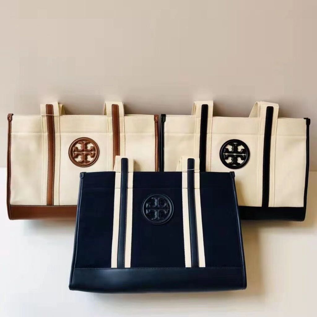 Tory burch bag canvas top
