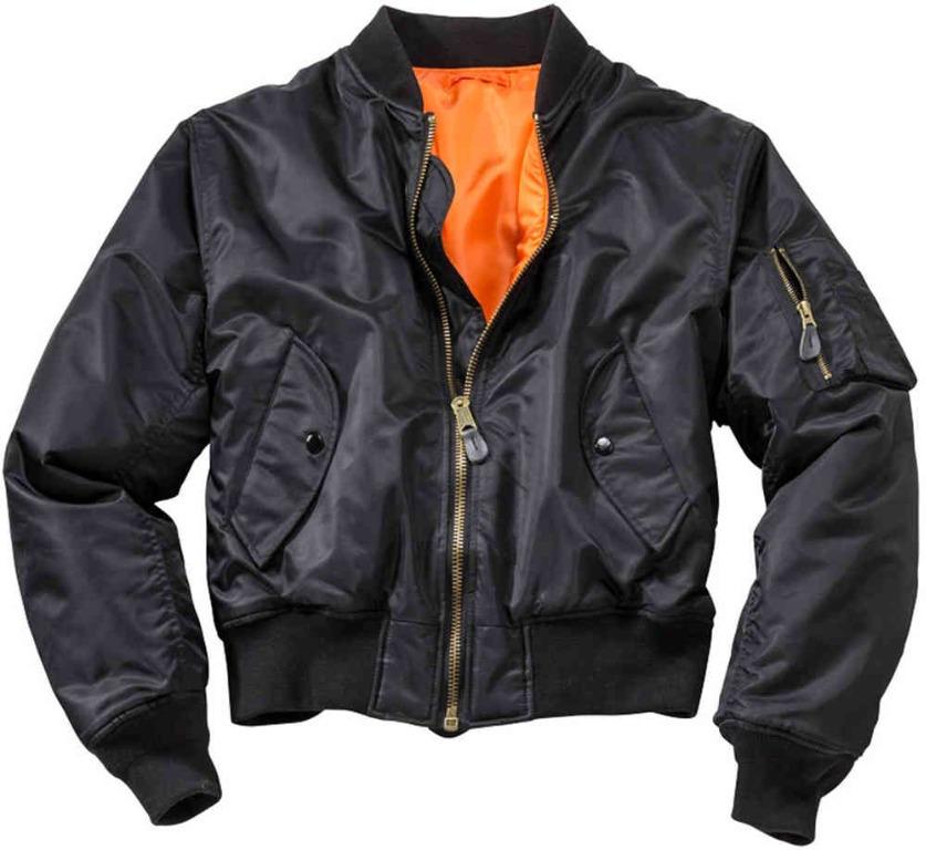 Urban Renewal Vintage Surplus MA1 Black Orange Bomber Women s