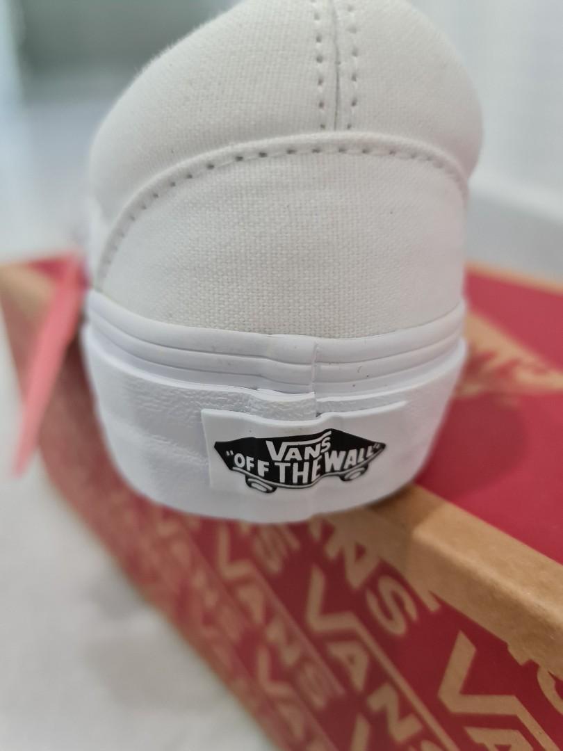 White vans off best sale the wall