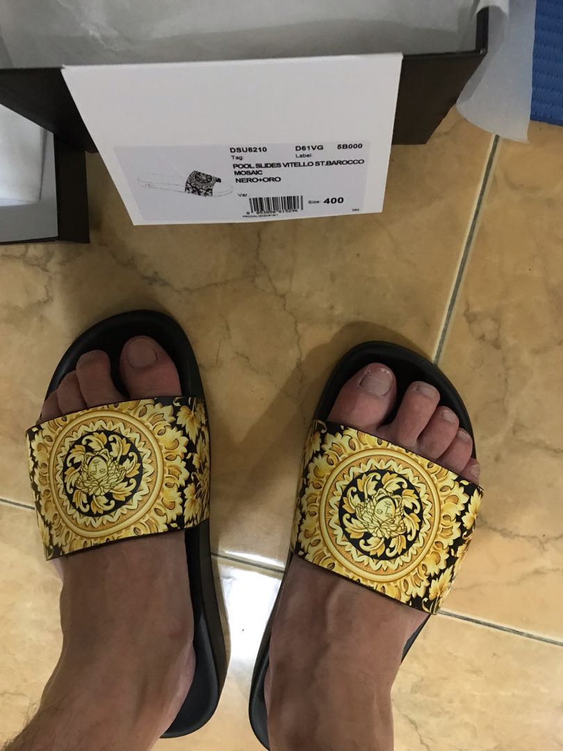 Versace discount barocco slides